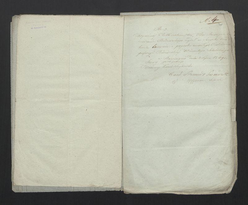 Wykaz Rezultatu z Rachunku Skrzynki Rzemieślniczej Zgromadzenia Bednarskiego Okręgu i Miasta Stawiszyna za lata  1838 - 1846 złożonego 