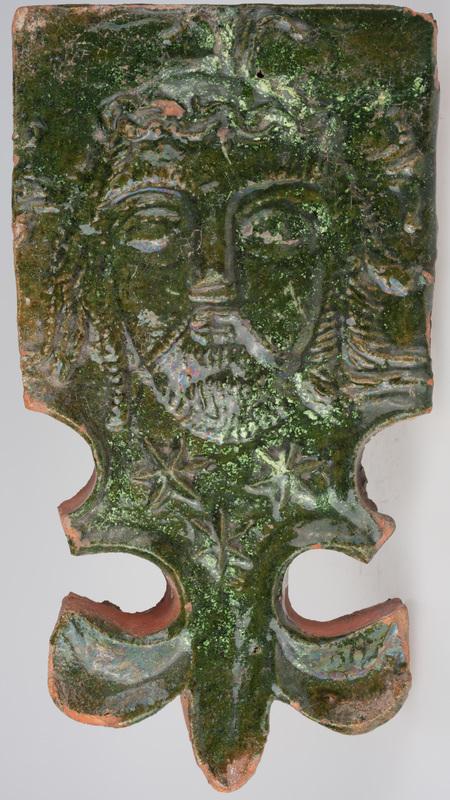 Kafel z wyobrażeniem twarzy Chrystusa