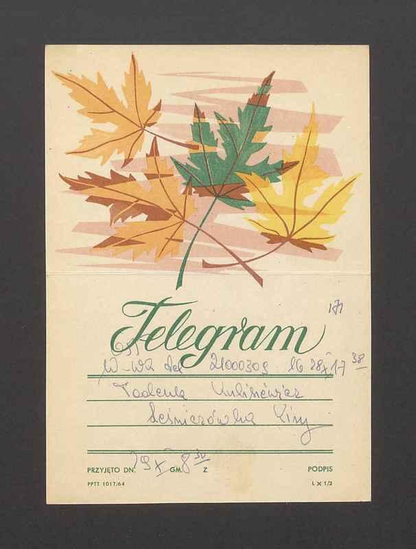 Kochany Tadeuszu [...]