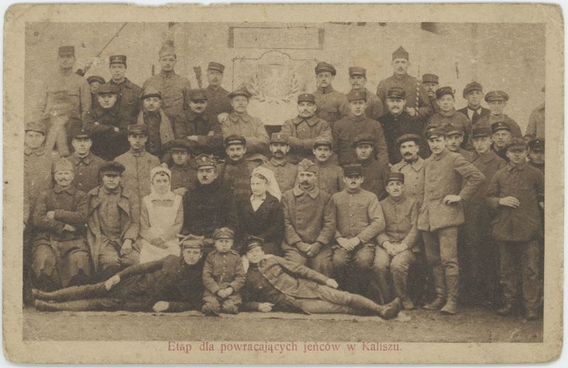 Etap dla powracających jeńców w Kaliszu