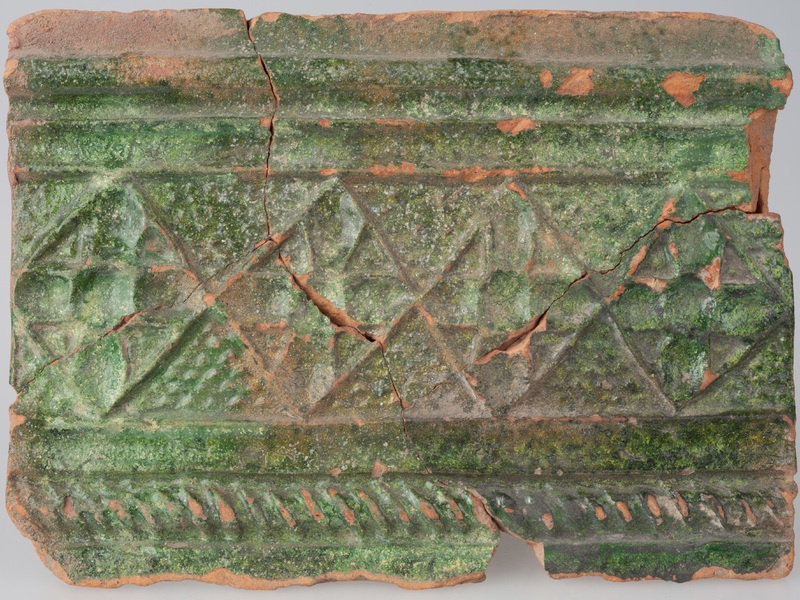 Kafel z ornamentem czworolistnym