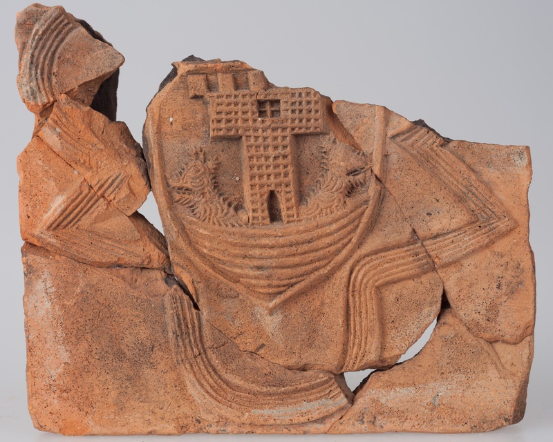 Kafel z herbem Korab