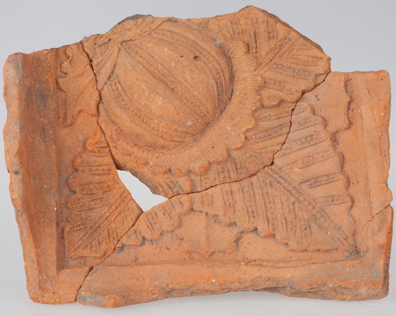 Kafel z pąkiem kwiatowym