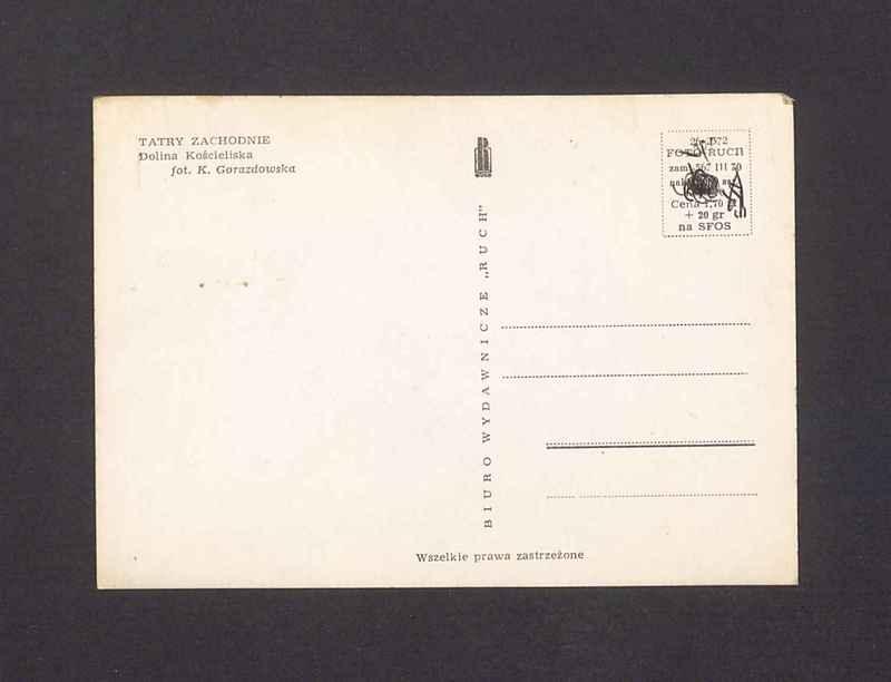 Tatry Zachodnie- Dolina Kościeliska