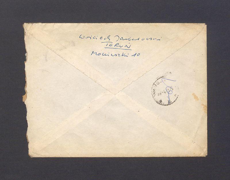 Koperta, adr. W. Pan Profesor Tadeusz Kulisiewicz