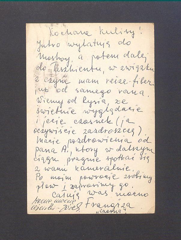 Kochane Kulisy! Jutro wylatuję do Moskwy [...]