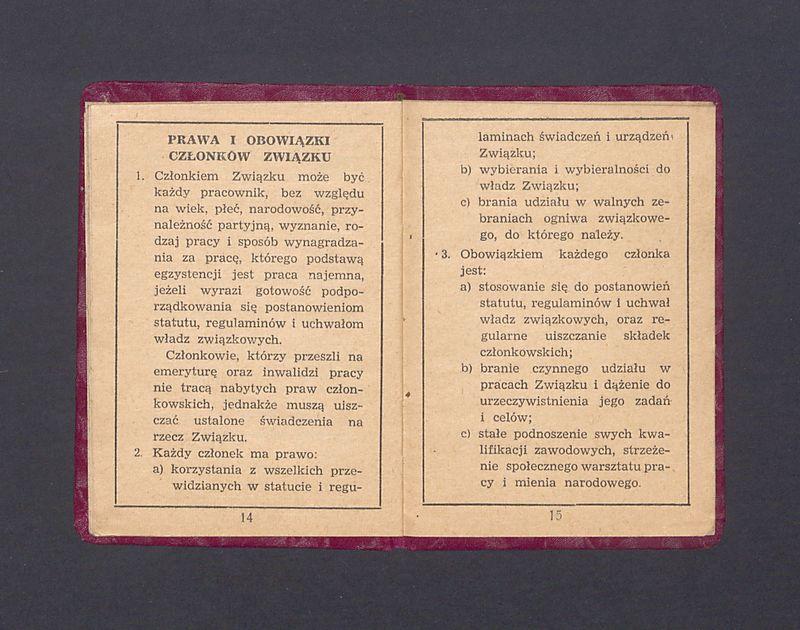 Związek Nauczycielstwa Polskiego: legitymacja 