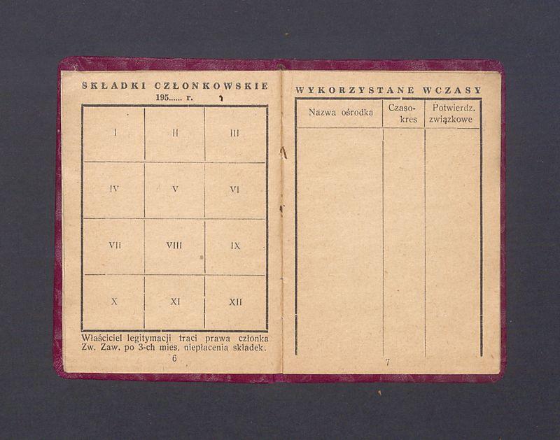 Związek Nauczycielstwa Polskiego: legitymacja 