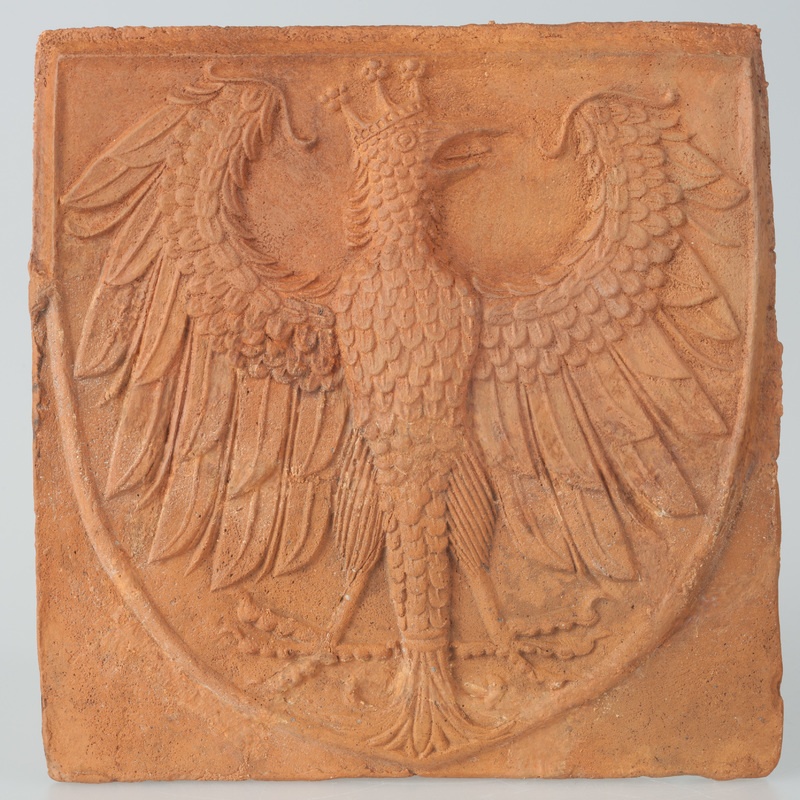 Kafel płytowy z herbem Orzeł Biały