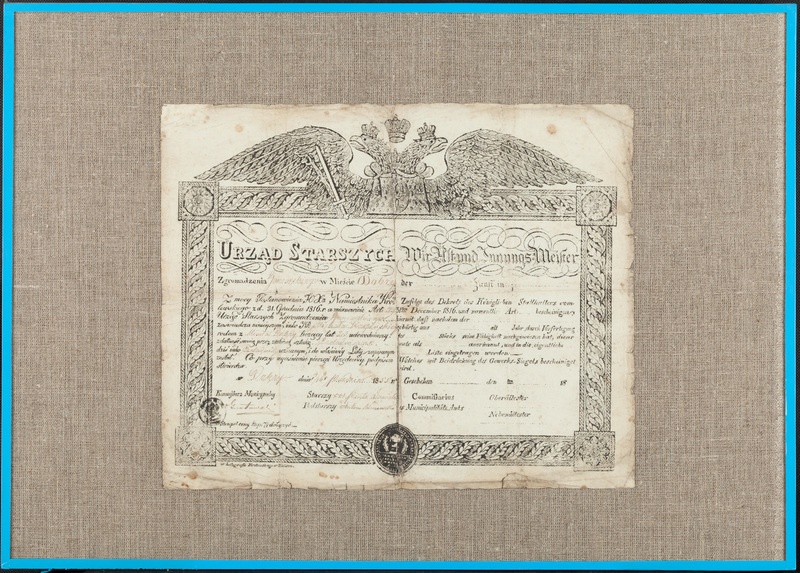 Duplom czeladniczy Michała Karpińskiego 