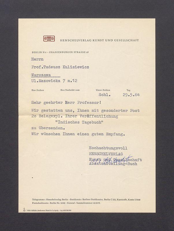 Sehr geehrter Herr Professor [...]