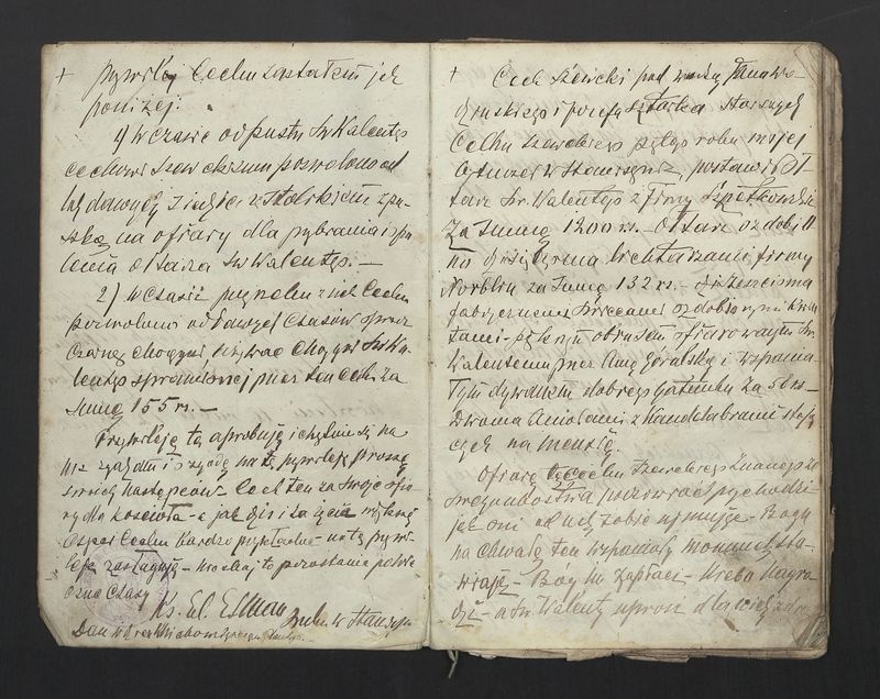 Książka Bractwa Dobrej Śmierci św. Walentego. Założona w roku 1881 przez ks. Teodora Meijera proboszcza parafii Stawiszyn