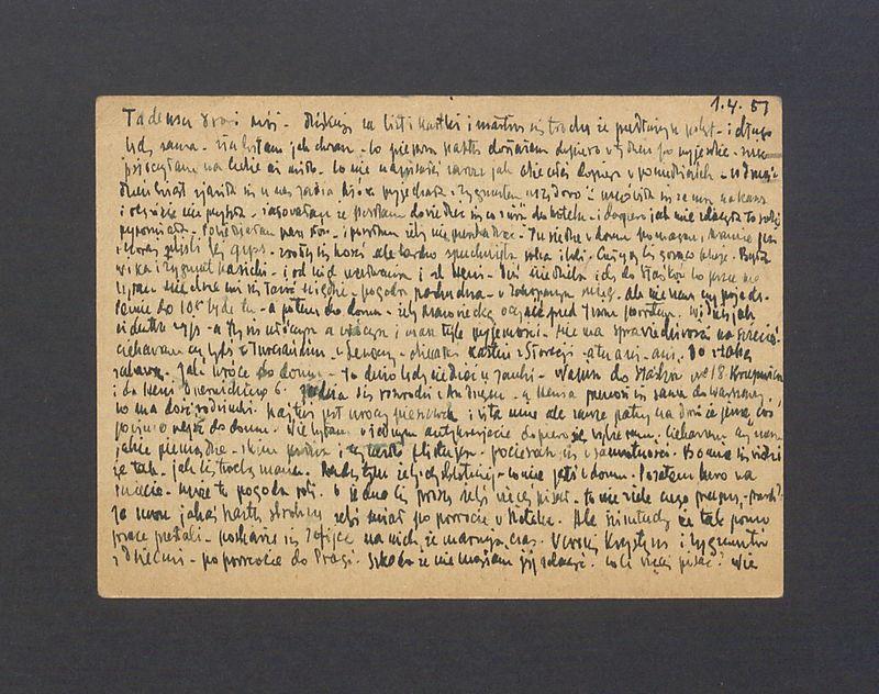 Tadeuszu Drogi Mój [...]