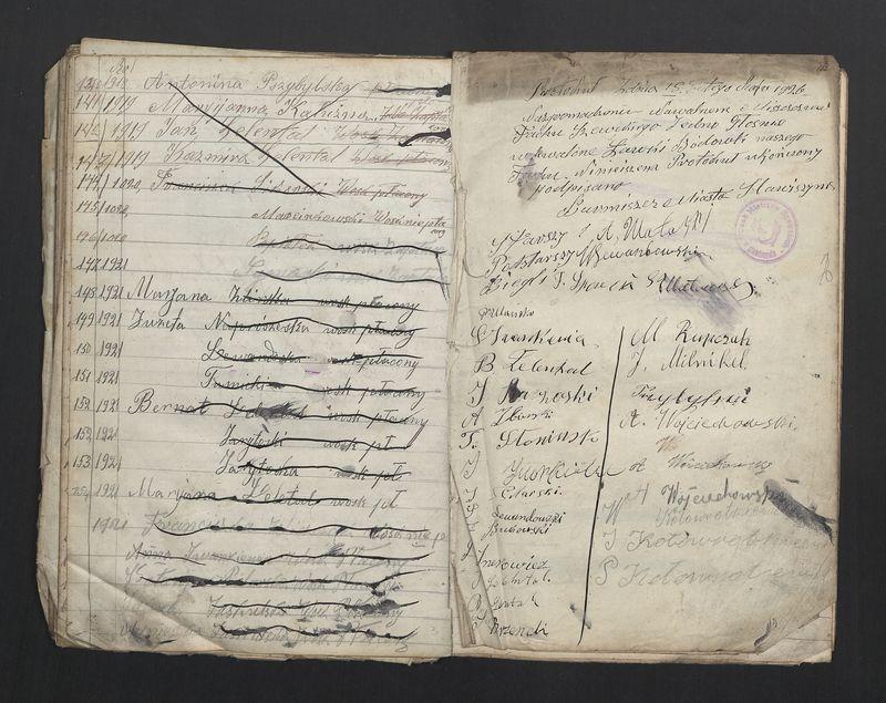 Książka Bractwa Dobrej Śmierci św. Walentego. Założona w roku 1881 przez ks. Teodora Meijera proboszcza parafii Stawiszyn