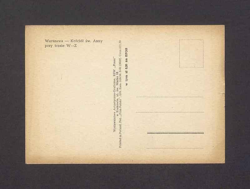 Warszawa - kościół św. Anny