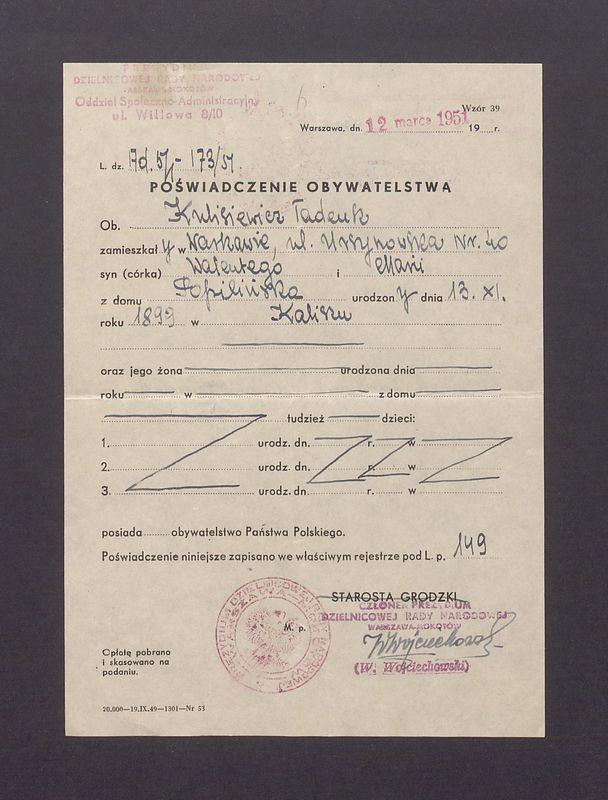 Poświadczenie obywatelstwa