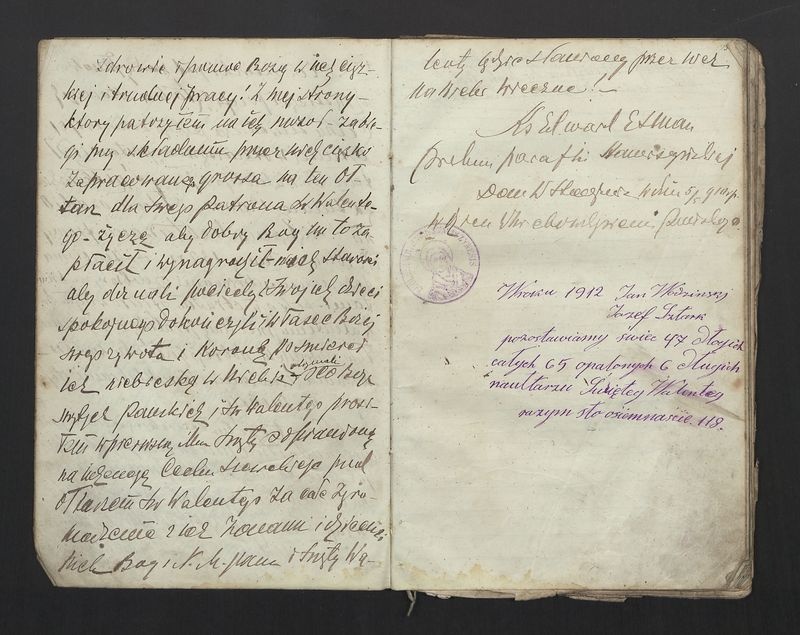 Książka Bractwa Dobrej Śmierci św. Walentego. Założona w roku 1881 przez ks. Teodora Meijera proboszcza parafii Stawiszyn