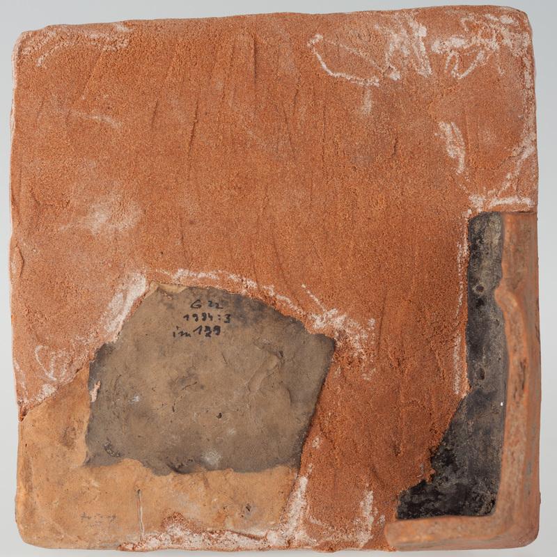 Kafel z wyobrażeniem sceny kuszenia Adama i Ewy