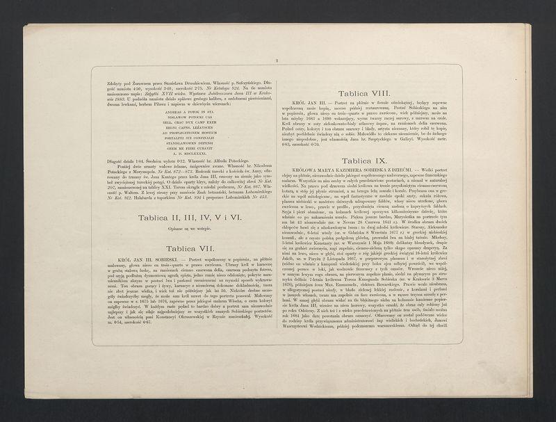 Objaśnienia do albumu wystawy jubileuszowej Jana III