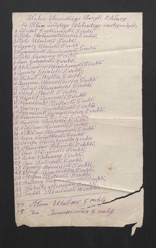 Książka Bractwa Dobrej Śmierci św. Walentego. Założona w roku 1881 przez ks. Teodora Meijera proboszcza parafii Stawiszyn