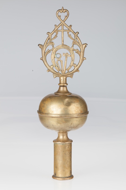 Zakończenie drzewca sztandaru czeladzi kowalskiej w Kaliszu