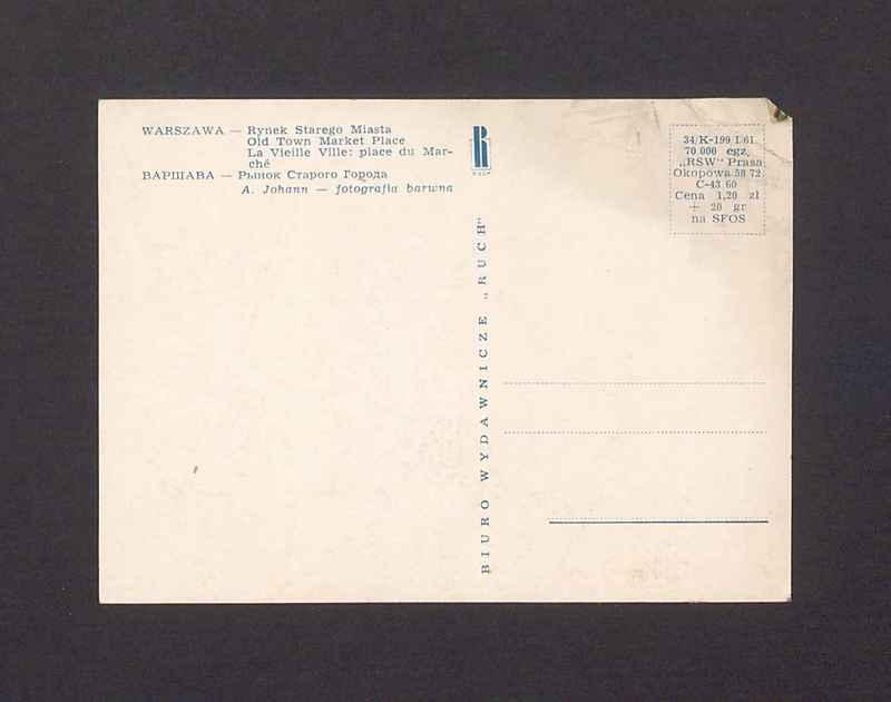 Warszawa. Rynek Starego Miasta