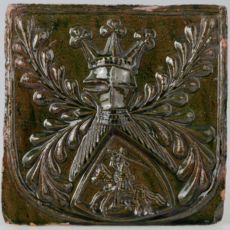 Kafel z herbem Pogoń