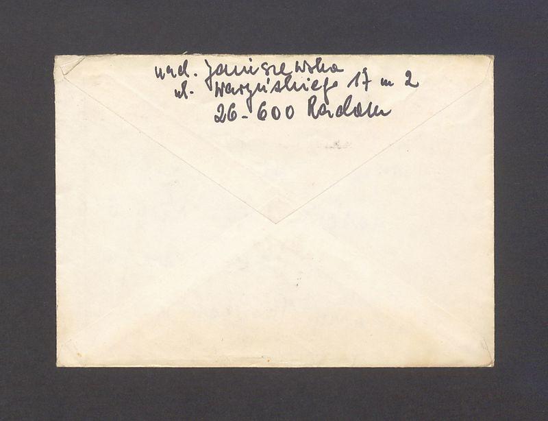 Koperta, nad. Janiszewska