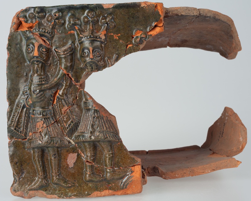 Kafel z pokłonem Trzech Króli