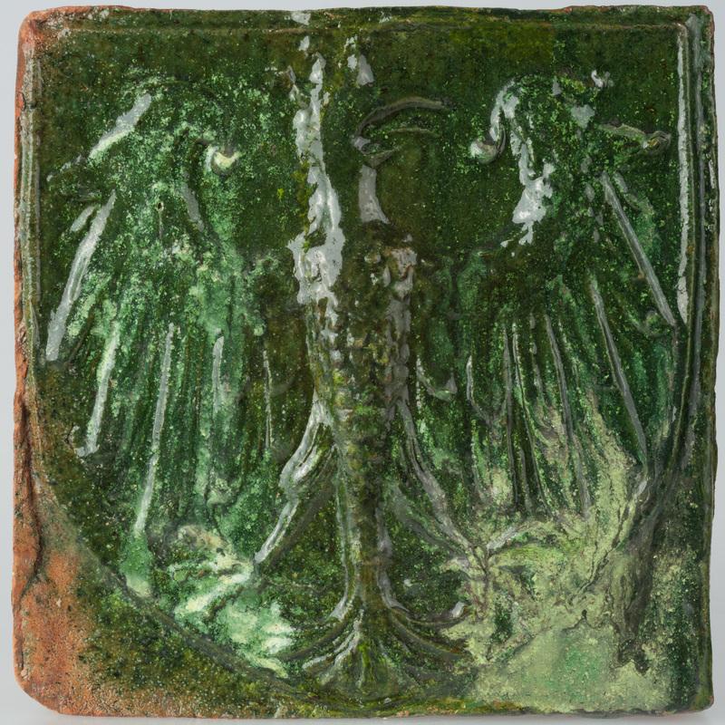 Kafel z herbem Ziemi Kaliskiej (Wielkopolski) i Polski