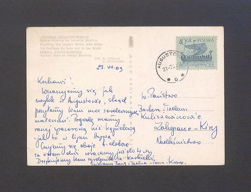 Kochani! Wczasujemy się jak zwykle w Augustowie [...]