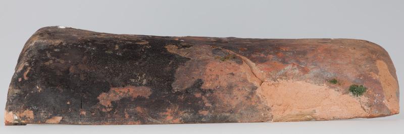 Kafel z tarczownikiem z herbem Odrowąż w tarczy