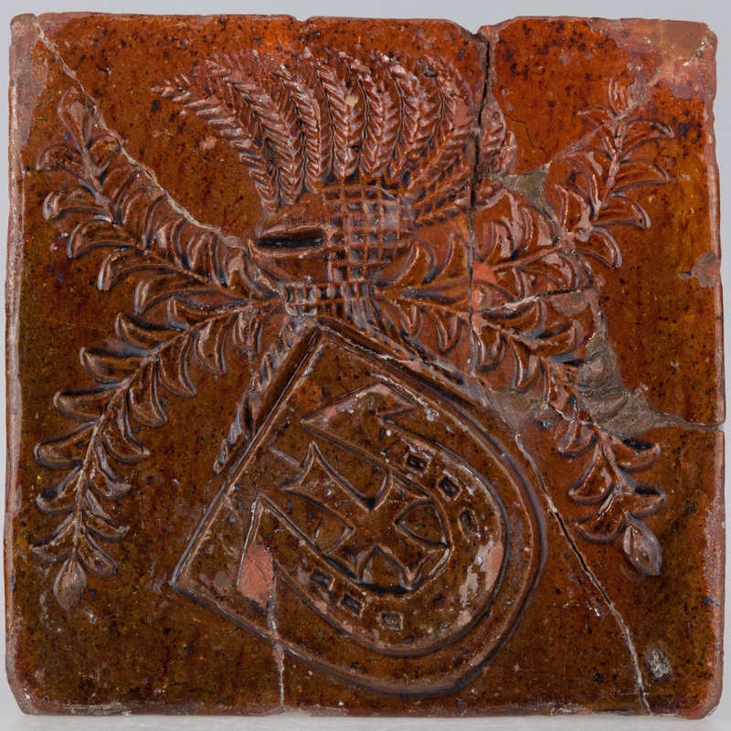 Kafel z herbem Jastrzębiec