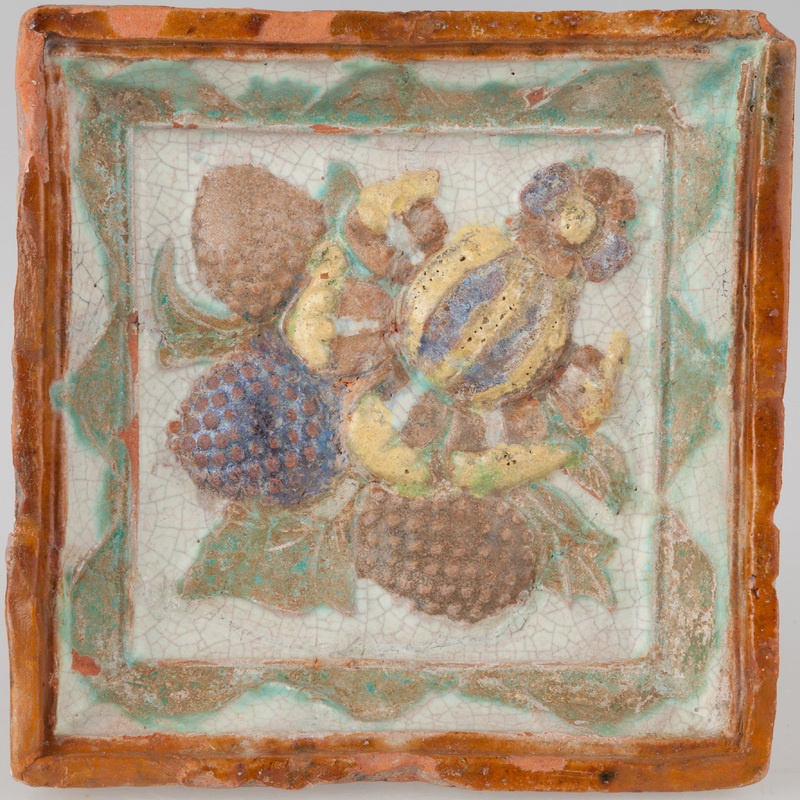 Kafel z pąkiem kwiatowym