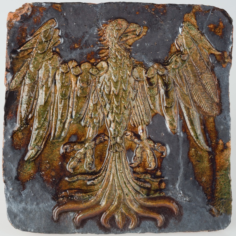 Kafel z orłem herbowym