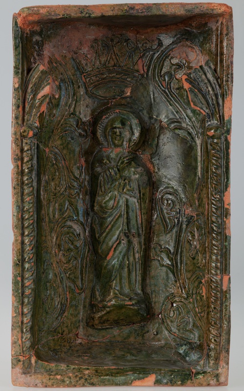 Kafel z wizerunkiem Najświętszej Maryi Panny