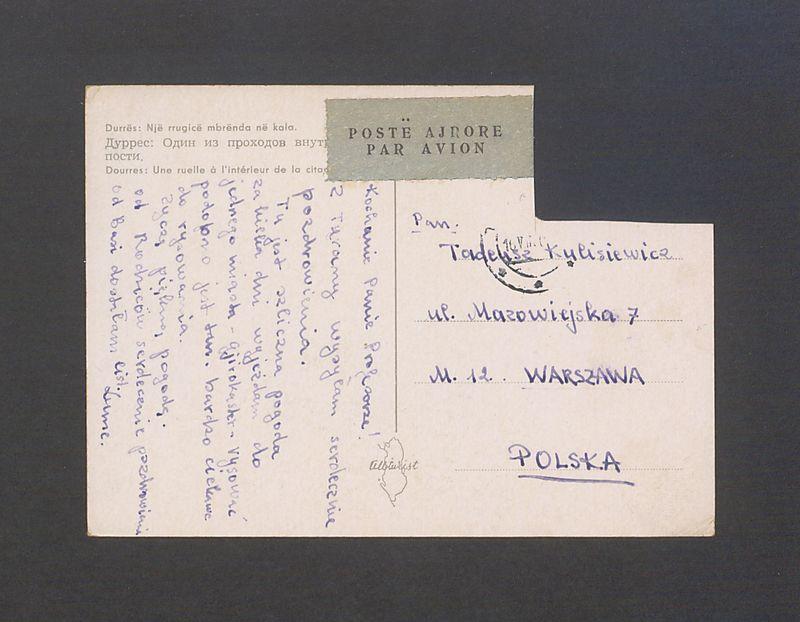 Kochanie Panie Profesorze! Z Turany wysyłam serdeczne pozdrowienia [...]