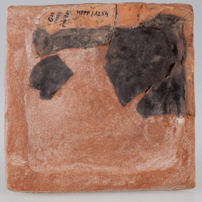 Kafel z wyobrażeniem sceny kuszenia Adama i Ewy