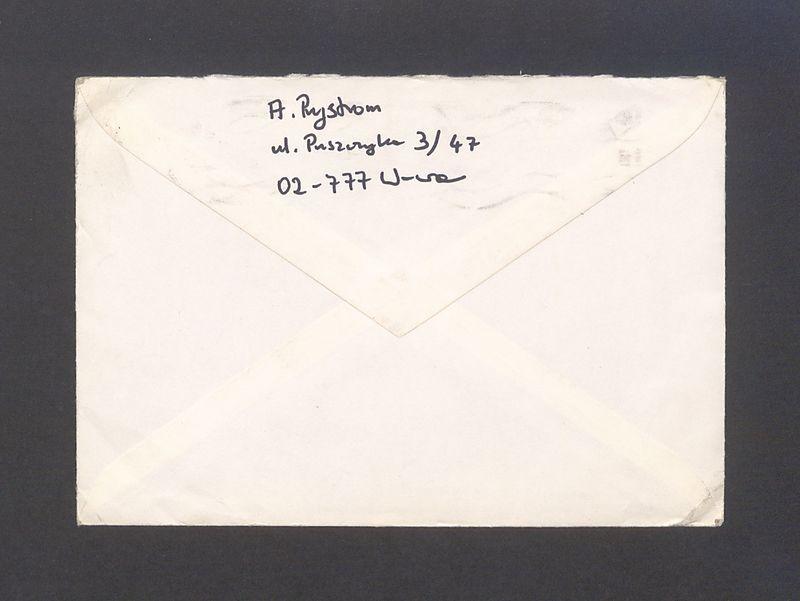 Koperta, adr. Państwo Barbara i Tadeusz Kulisiewicz