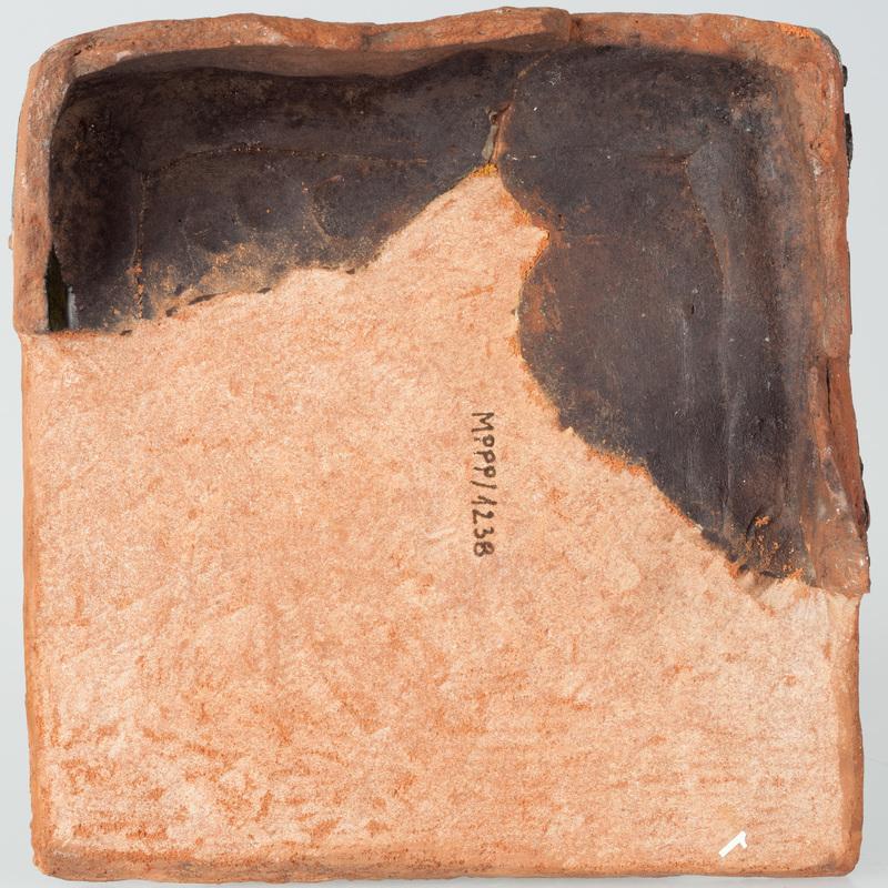 Kafel z wyobrażeniem ryby-ptaka