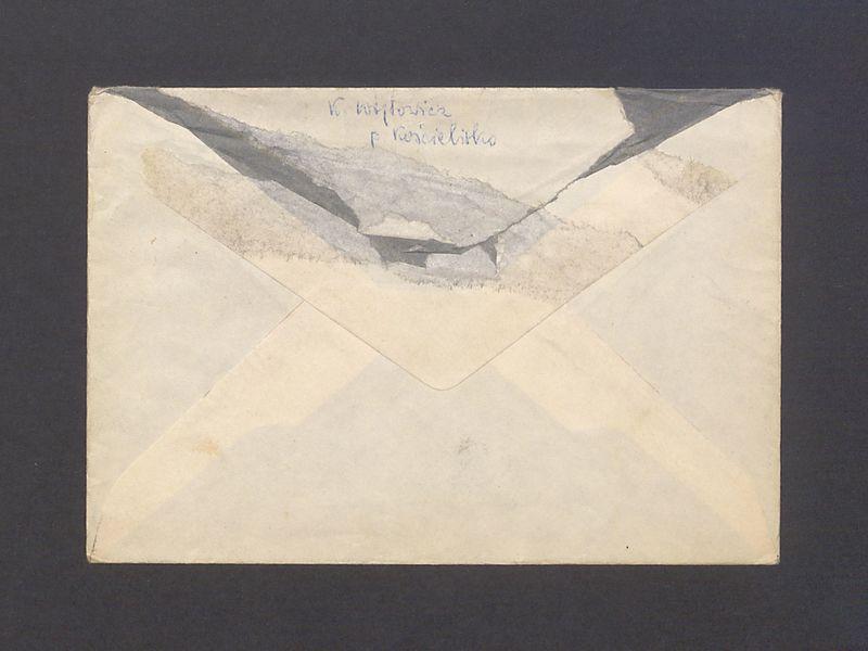 Koperta, adr. W. Pani Barbara Kulisiewicz