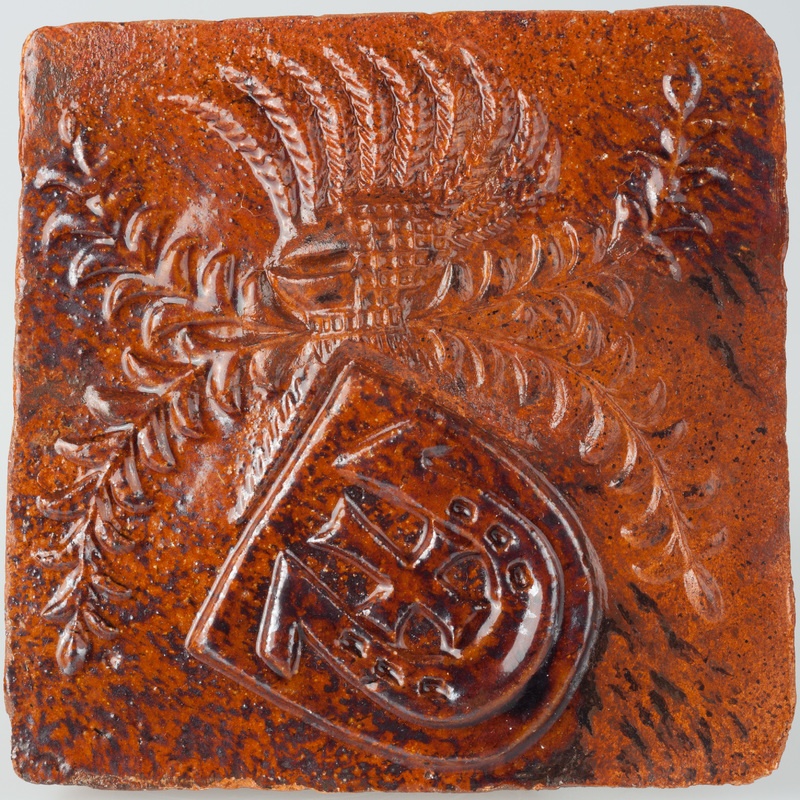 Kafel z herbem Jastrzębiec