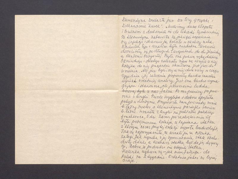 Kochana Basiu, Sądzimy, że liścik nasz będzie [...]