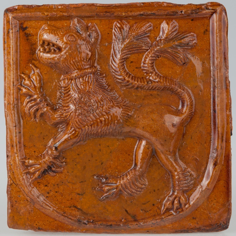 Kafel z herbem Lewart