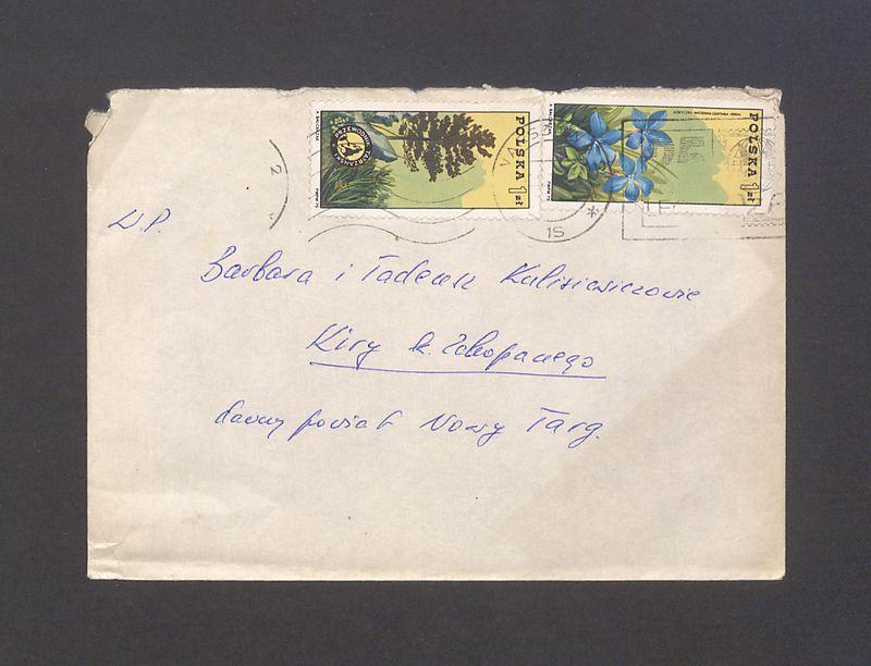 Koperta, adr. W. P. Barbara i Tadeusz Kulisiewiczowie
