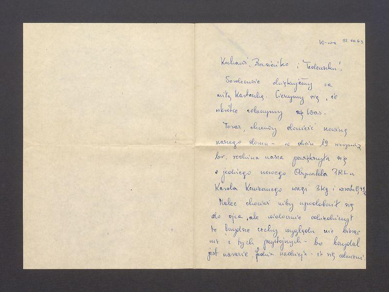 Kochani, Basieńko i Tadeuszku! Serdecznie dziękujemy [...]