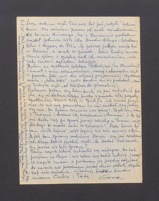 Kochana Basiu, pewno znowu przeklinacie mnie [...]