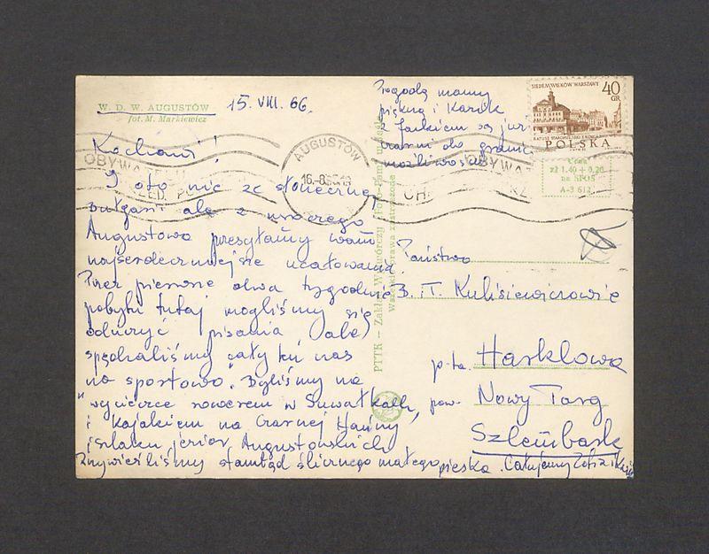 Kochani! I oto nie ze słonecznej Bułgarii, ale z uroczego Augustowa [...]