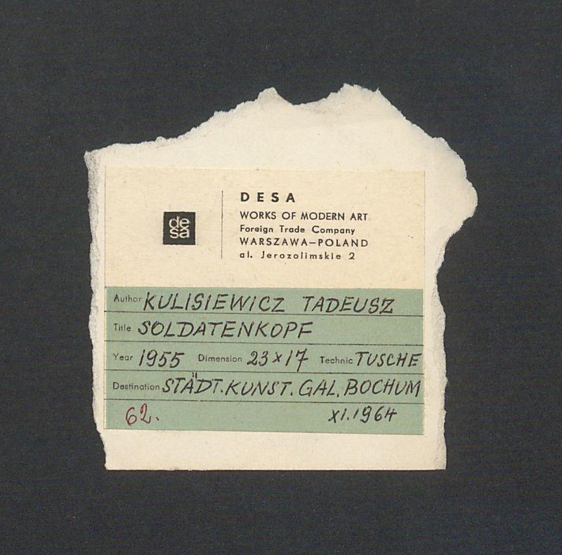 Desa, informacje o dziele "Soldatenkopf" T. Kulisiewicza