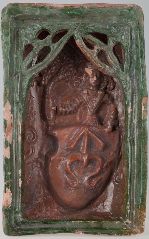 Kafel z tarczownikiem